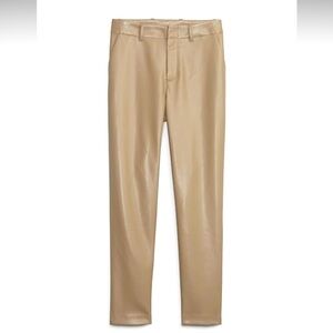 Mid Rise Vegan Downtown Leather Trousers